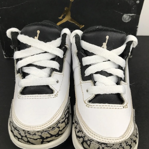 Nike Air Jordan 3 Retro BT ‘Infrared Cement’ 832033-123 (Size 6C) - Picture 5 of 9